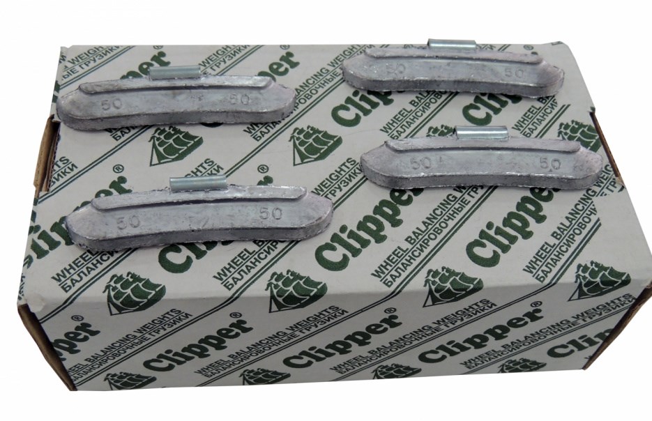 CLIPPER ГРУЗИК 0250 балансировочный для стального диска 50гр. (набор 50шт.)